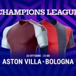 Pronostico Aston Villa Bologna Champions League