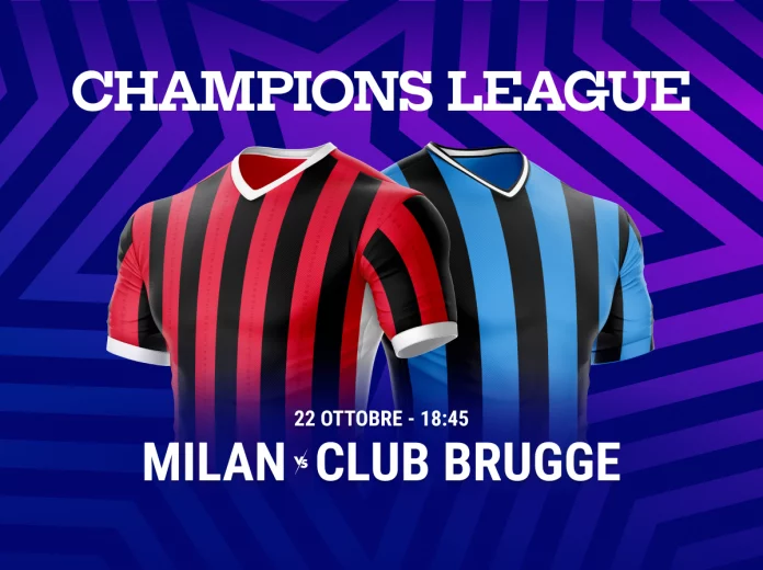 Pronostico Milan Club Brugge Champions League 2024-2025