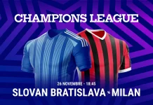 Pronostico Slovan Bratislava - Milan 5° giornata Champions League 2024-2025