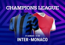 Pronostico Inter Monaco Ottava Giornata Champions League 2024-2025