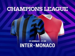 Pronostico Inter Monaco Ottava Giornata Champions League 2024-2025