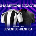 Pronostico Juventus Benfica Ottava Giornata Champions League 2024-2025